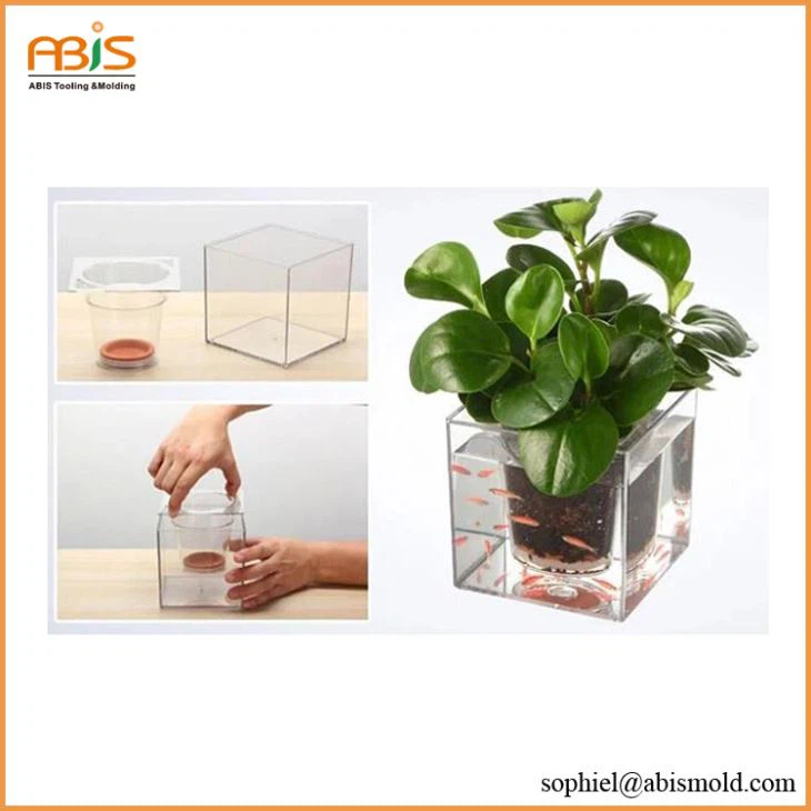 Home Plastic Fish Tank Planting Flower Pot